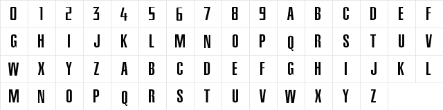 NBA Rockets Regular  glyph index