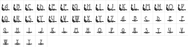 KG GAYLES LH Regular  glyph index