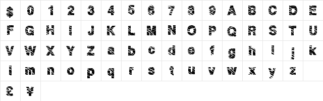 HighFence Regular  glyph index
