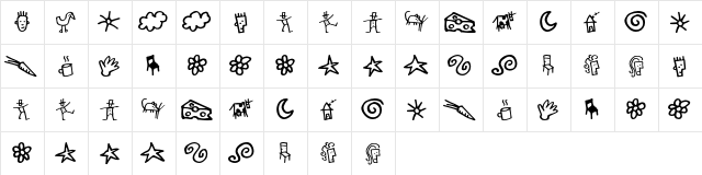 GoodDog Bones Regular  glyph index