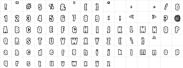 Shelter Tent Regular  glyph index