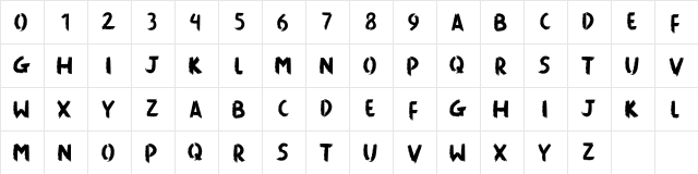 Killing The Moon Regular  glyph index