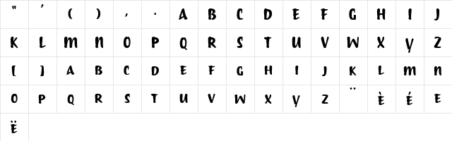 P22Shibumi Regular  glyph index