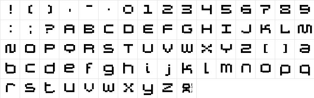 Autriche ALT Regular  glyph index