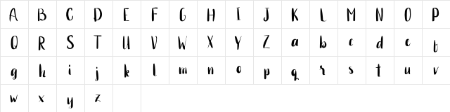 Genstay Regular  glyph index