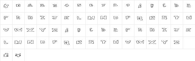 GetAround Regular  glyph index