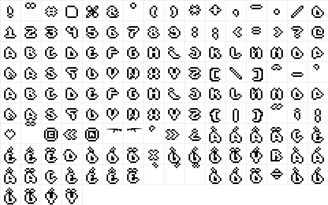 Scienide Outline Regular  glyph index