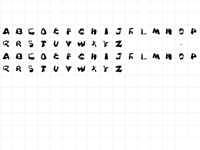 Pink Noise Regular  glyph index