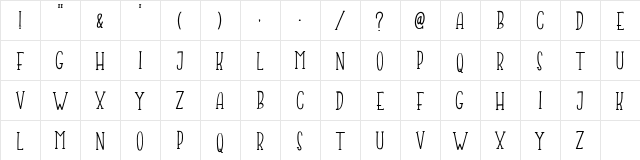 Jumping Frog Demo Regular  glyph index