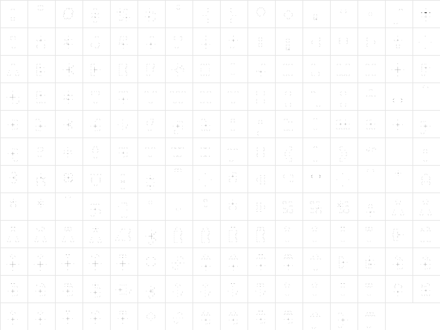 Quicksans Accurate ICG Guides Regular  glyph index