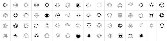 Curious Device Regular  glyph index