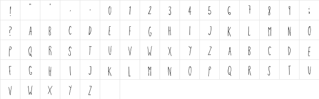 Superman Regular  glyph index