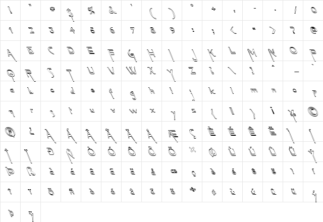 FZ JAZZY 45 HOLLOW LEFTY Normal  glyph index