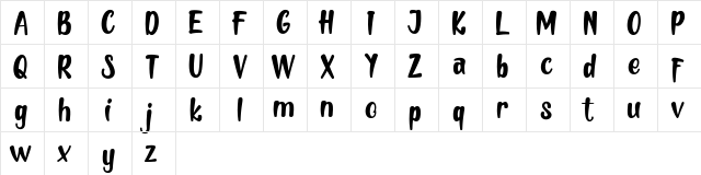 Mellow Demo Regular  glyph index
