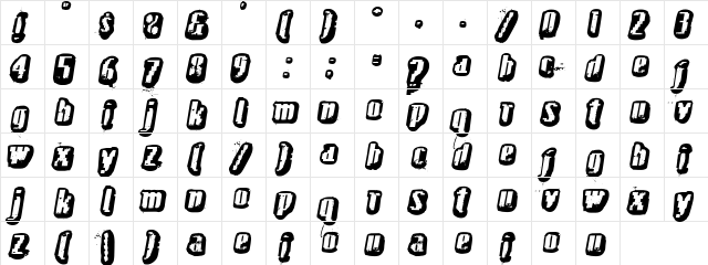 fructosa Regular  glyph index