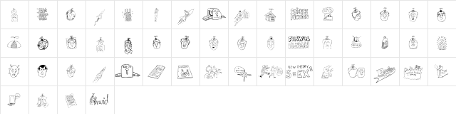 Fandom Dingbats Regular  glyph index