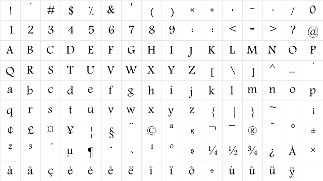K Traffic K Traffic  glyph index