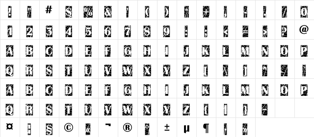 a_AlbionicTitulCmWb Regular  glyph index