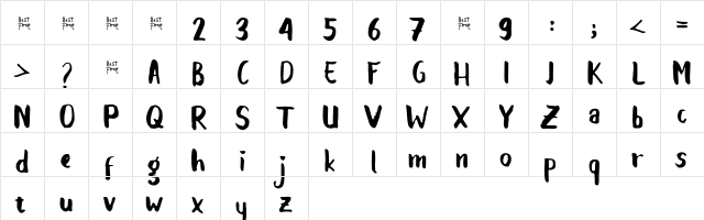 Balalak Regular  glyph index