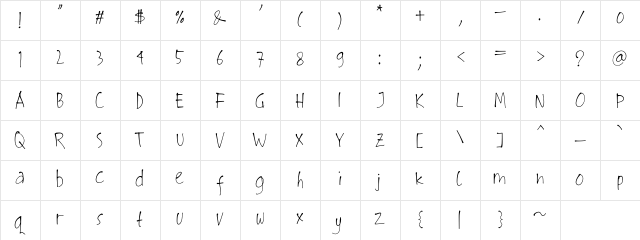 jokoowi Regular  glyph index