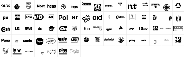 LogosCompany P13  glyph index