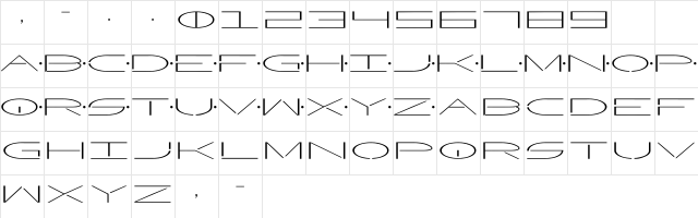 Factor Regular  glyph index