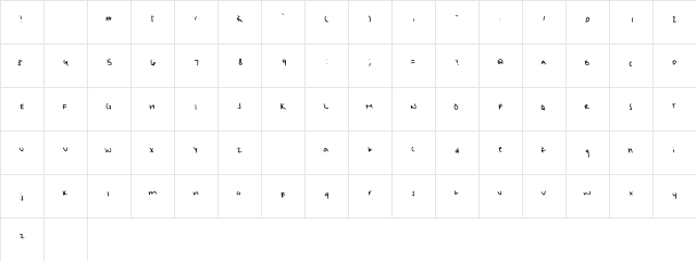 girl next door Regular  glyph index