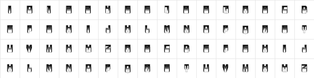 Metallic Soft Light Regular  glyph index