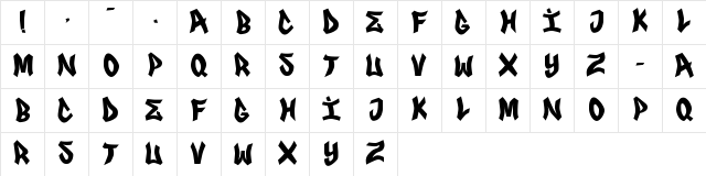 FRS GENUINO Regular  glyph index