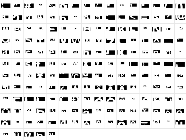 FPeep Confused  glyph index