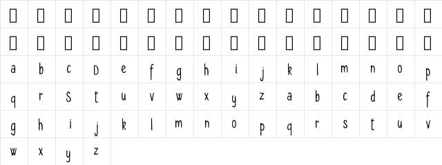 Seryfan Demo  glyph index