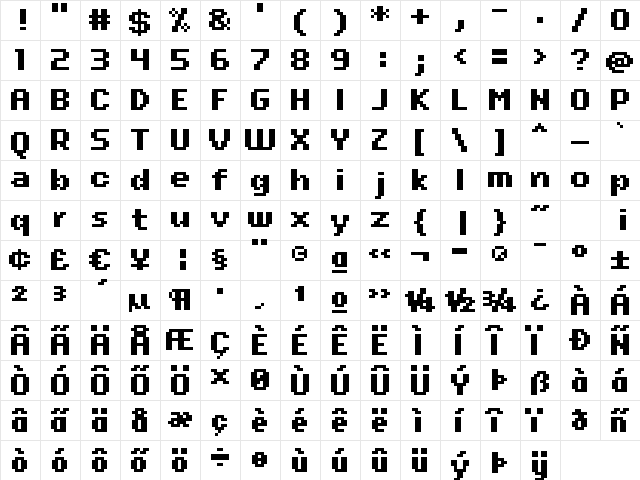 kroeger 07_66 Regular  glyph index