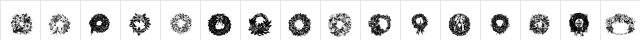 Christmas Wreaths Regular  glyph index