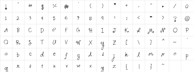 CK Elsie Regular  glyph index