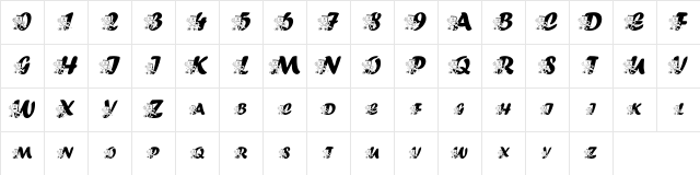 pf_notebook-2 Regular  glyph index