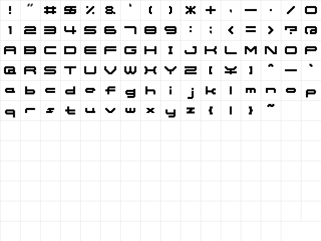 somybmp06_12 Regular  glyph index
