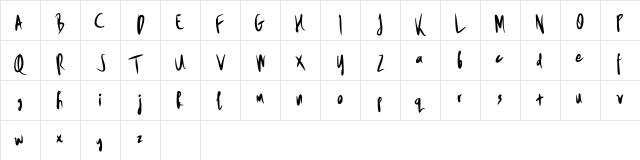 Drop Out Demo Regular  glyph index