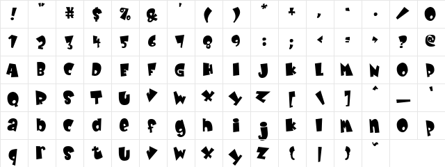 elherd Regular  glyph index