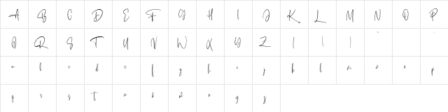 Alentropics Free Regular  glyph index