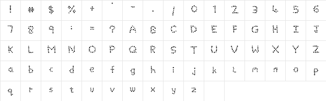 Germ Regular  glyph index