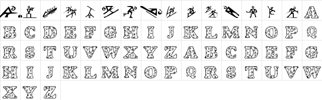 LMS Salt Lake's Olympic Events Regular  glyph index