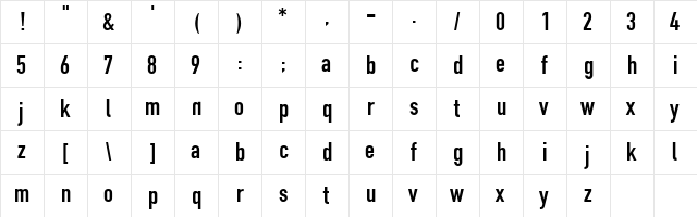 Reznor Downward Spiral  glyph index