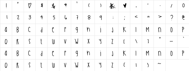 OliverTwist Medium  glyph index