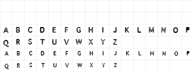roundinround Regular  glyph index