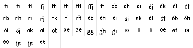 GfIndex-TSetLigs-Book Book  glyph index