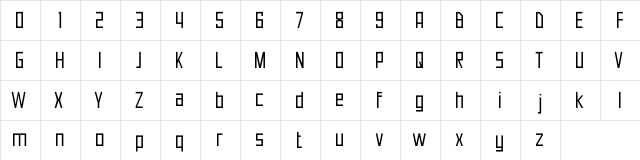 Neuborn Regular Regular  glyph index