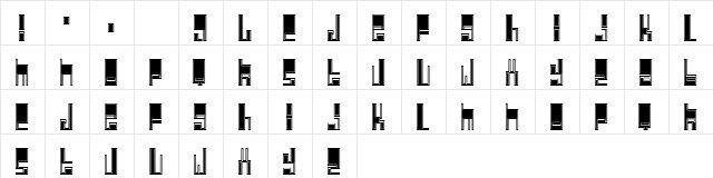 Cyberjimmy Regular  glyph index