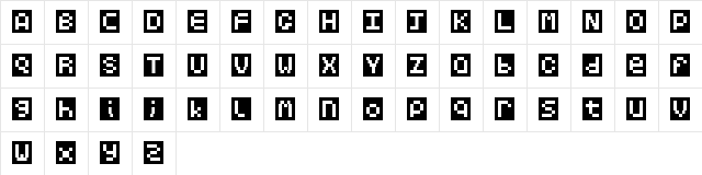 HummaShumma Regular  glyph index