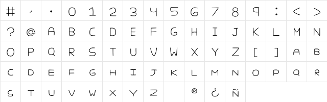 Puruaran Regular  glyph index