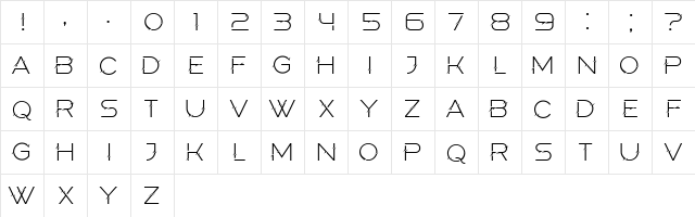 Elderberry Regular  glyph index